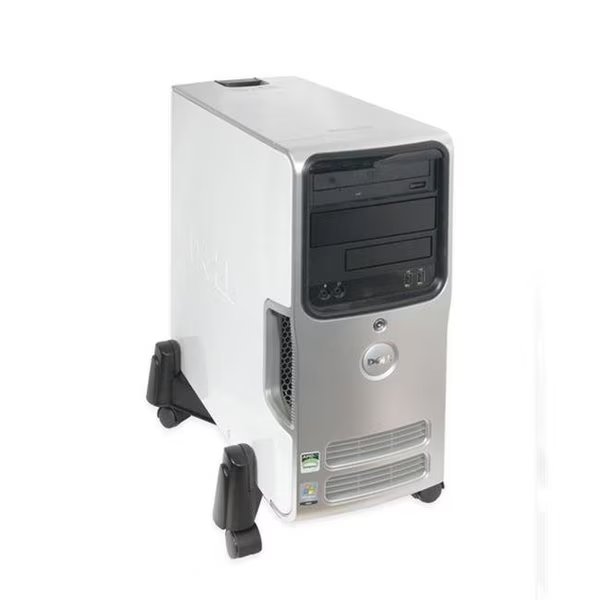 Accessory CPU Stand with 5 Castors Wheel Plastic Black Retail, Skilledpower, Mfr#: SK8356